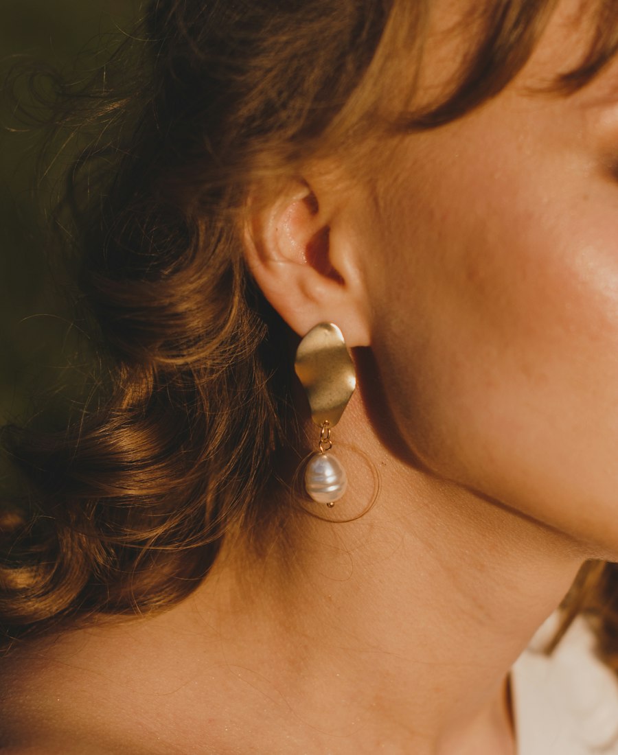 Spiral Pearl Earrings